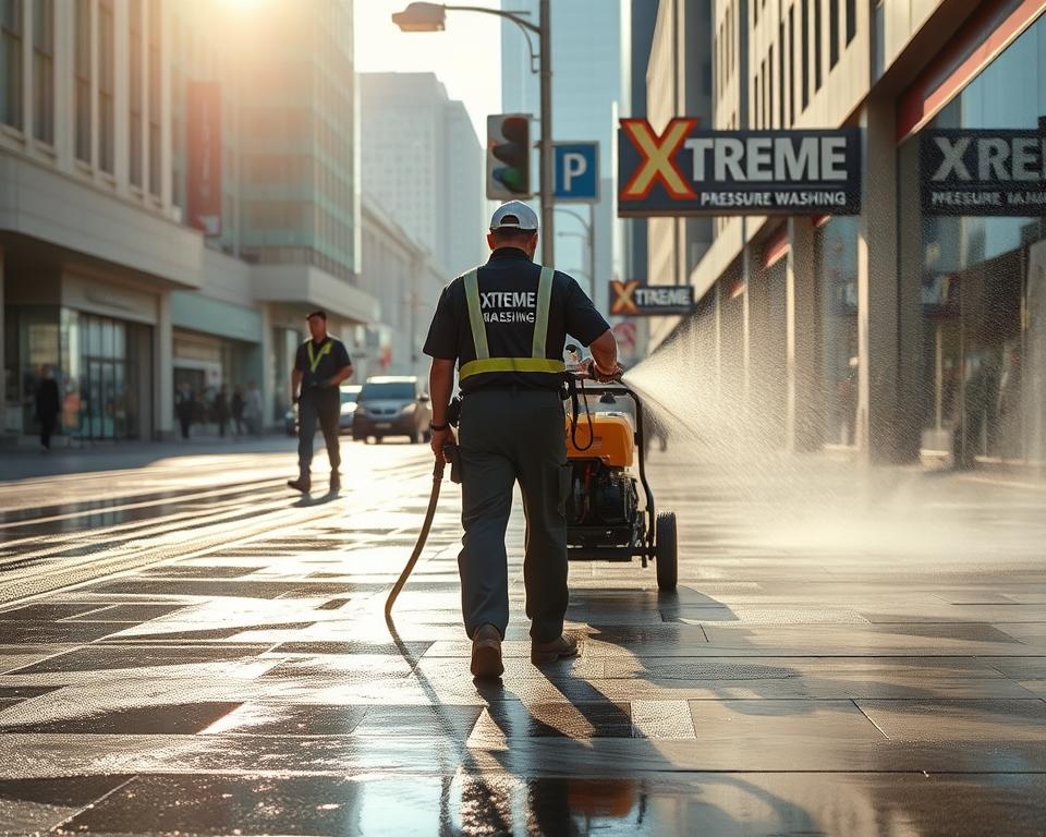 Forest Park brickwall pressure washing