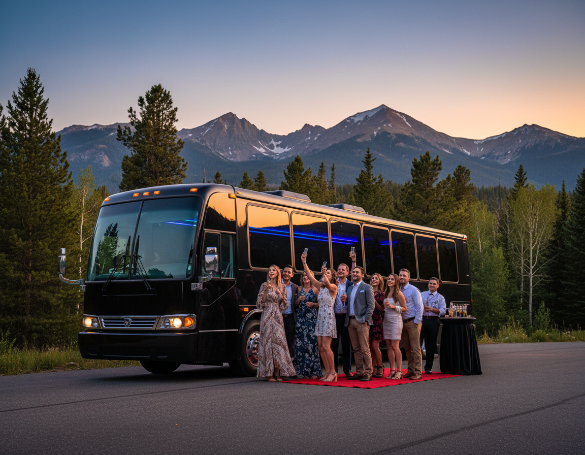 Estes Park party bus and bus charter